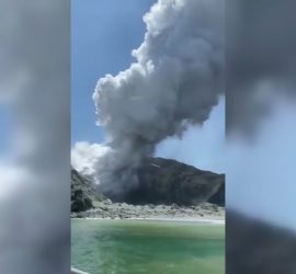 В Новой Зеландии началось крупное извержение вулкана