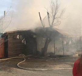 В Волгограде до тла сгорело грузинское кафе Саперави