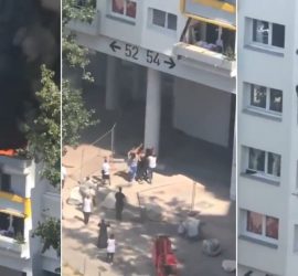Во Франции дети выпрыгнули из окна горящей квартиры