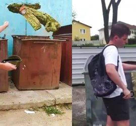 В Белоруссии силовики массово выбросили свою форму в мусорку