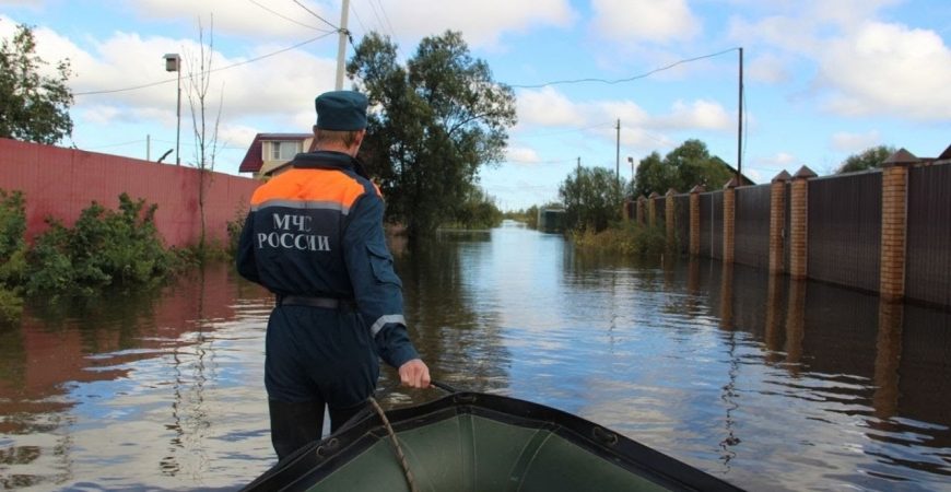 В Комсомольске-на-Амуре уровень реки достиг опасной отметки